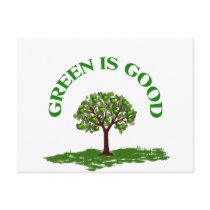 Green is good postcard