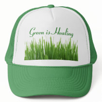 green is healing hat