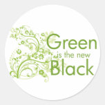 Green is the New Black Round Sticker