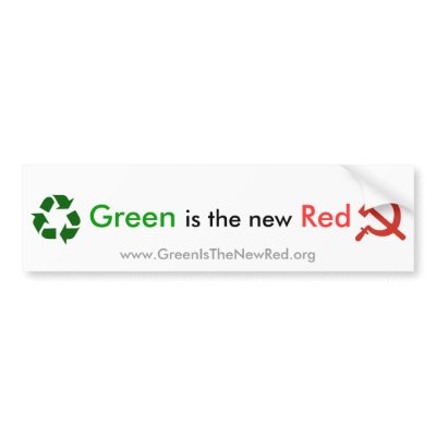Green is the new Red Bumper Sticker by ramseydog