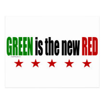 Green is the new Red Post Cards