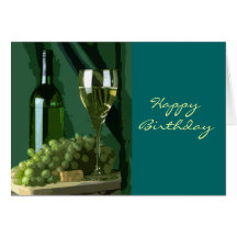 Green is White Birthday Greeting Card