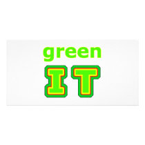 green IT The MUSEUM gibsphotoart Photo Greeting Card