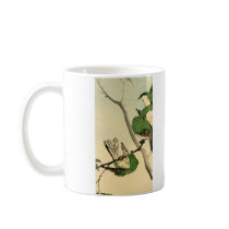Green Japanese Sparrows no.1 Mug