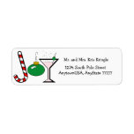 Green Joy Of Christmas Return Address Labels