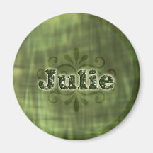 Green Julie Fridge Magnets