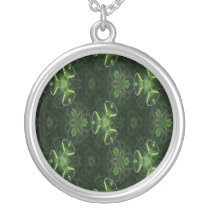 Green Kaleidoscope 1 Custom Necklace