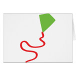 green kite fall greeting cards