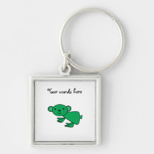 Green koala keychain