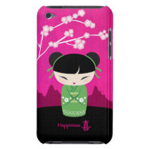 Green kokeshi - iPod touch case