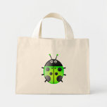 Green Ladybug Canvas Bags