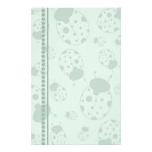 Green Ladybugs Stationery