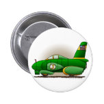 Green Land Speed Race Car Pins