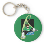 Green Lantern and Earth keychains