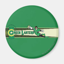 Green Lantern and Logo Refrigerator Magnets