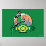 Green Lantern City Background and Logo posters