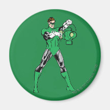 Green Lantern with Lantern Refrigerator Magnets