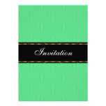 Green Lanterns Gold Black Birthday Event Personalized Invite