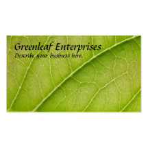 Green Leaf Business Card