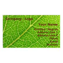 Green Leaf Business Card