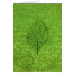 Green Leaf Fossil Card