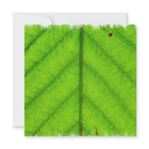 Green Leaf Invitation