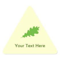 Green Leaf, Oak Tree leaf Design. Stickers