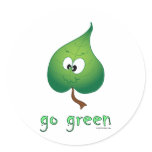 Green Leaf Sticker