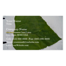 Green Leaf Texture Business Card