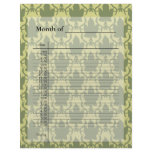 Green Leafy Pattern Custom Letterhead