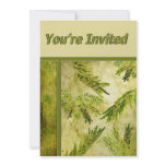 Green Leaves Botanical Invitation