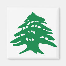 Green Lebanon Cedar Magnet