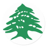 Green Lebanon Cedar Tree stickers