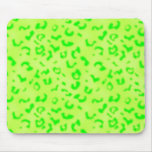 Green Leopard mousepads
