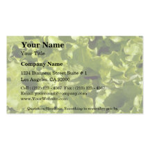 Green lettuce business cards