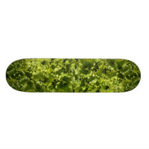 Green lettuce custom skateboard