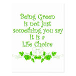 Green Life Choice Postcards