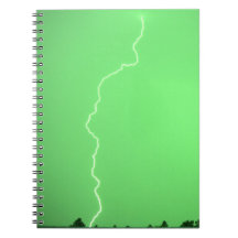 Green Lightning Notebook