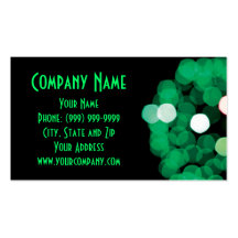 Green Lights Business Card Template