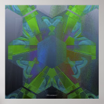 Green Lily Posters