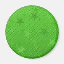 Green Lined Star Field Fridge Magnets