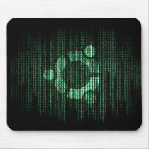 Green Linux Terminal Mouse Pads