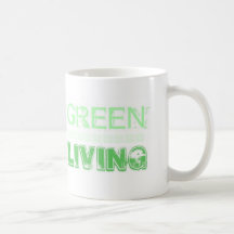 GREEN LIVING MUG (Show you Care)  by iLuvit.biz