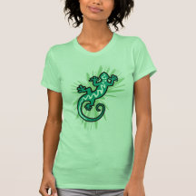 Green lizard gecko shirt