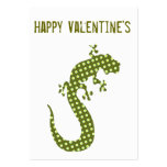 Green Lizard Valentine's  Minicard Business Cards