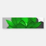 Green Lotus Bumper Stickers