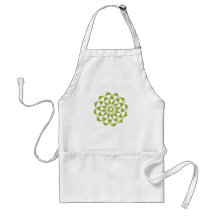 Green Lotus Flower Aprons