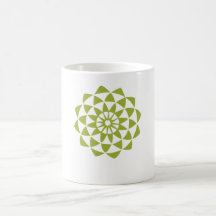 Green Lotus Flower Coffee Mugs