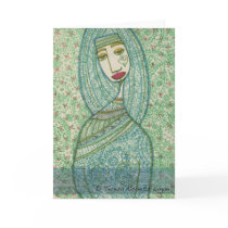 Green Madonna Card