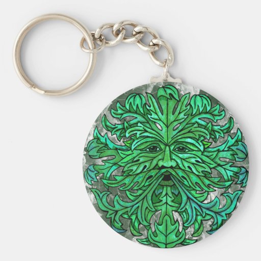 Green Man Gaze Key Chain